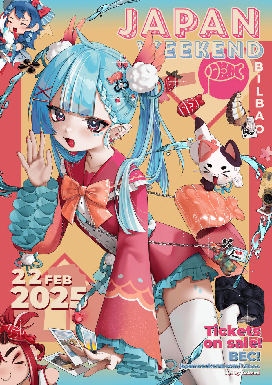 [Japan Weekend Bilbao poster] commission work, 2025